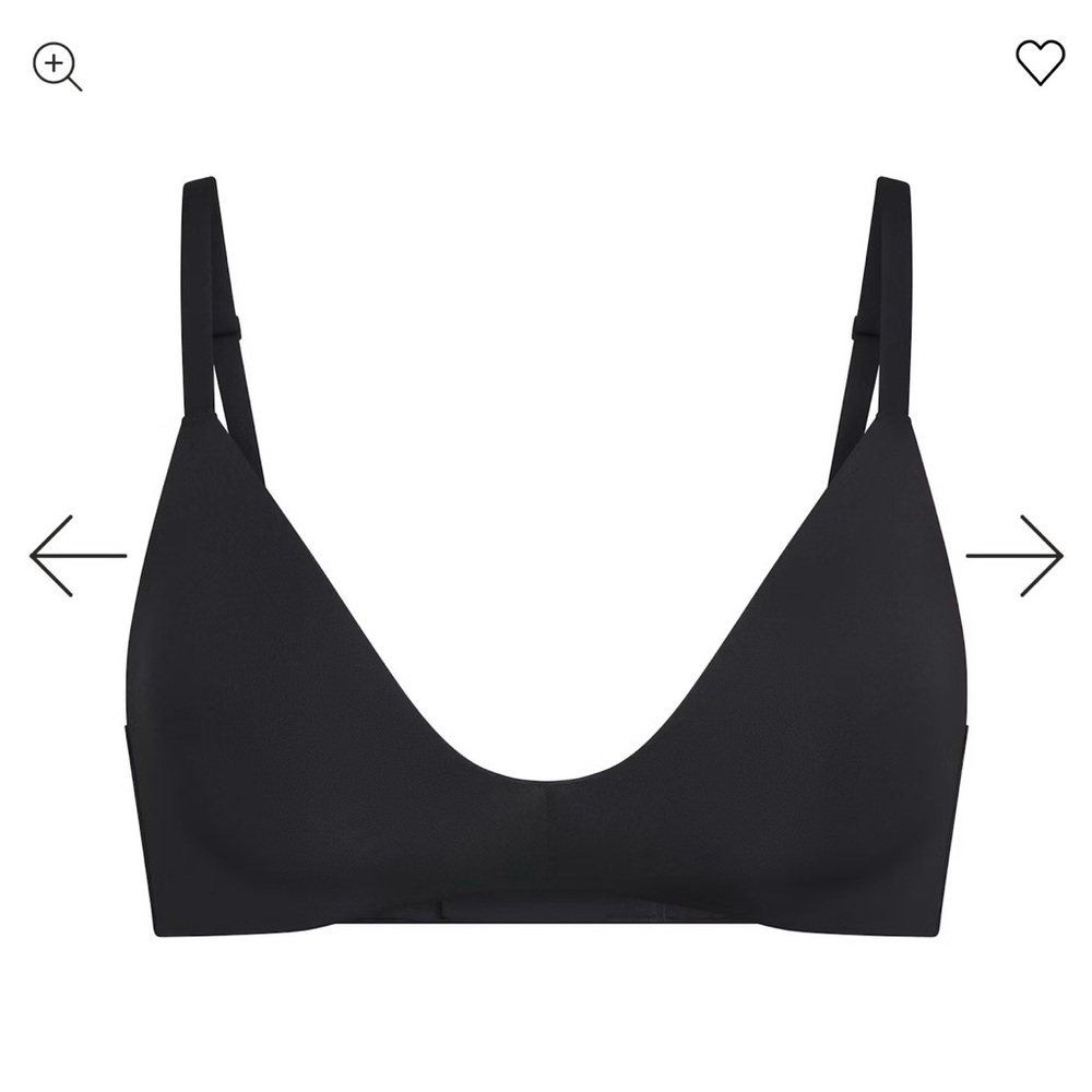 SKIMS Sleek Black Triangle Bralette